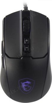 Мышь MSI FORGE GM100, Wired, 108g, DPI 6400, Symmetrical design, black