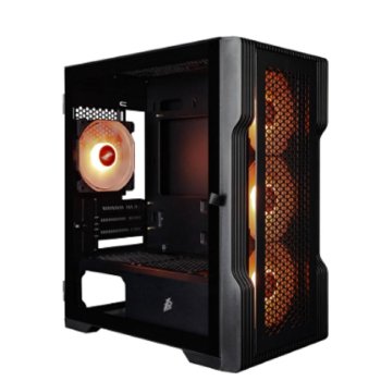 Корпус Minitower 1STPLAYER TRILOBITE T3 <T3-BK-4F7> Black MicroATX без БП