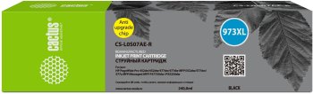 Картридж Cactus CS-L0S07AE-R 973XL черный (240мл) для HP PageWide Pro 452dw/477dw