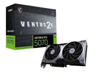 Видеокарта MSI RTX 5070 12G VENTUS 2X RTX 5070 12048 Мб 192bit GDDR7 HDMIx1 DPx3 HDCP Ret
