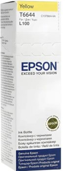 Чернила Epson 664 C13T664498 (аналог C13T66444A) желтый 70мл для Epson L100