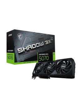 Видеокарта MSI PCI-E 5.0 RTX 5070 12G SHADOW 3X NVIDIA GeForce RTX 5070 12048 Мб 192bit GDDR7 2542/28000 HDMIx1 DPx3 HDCP Ret