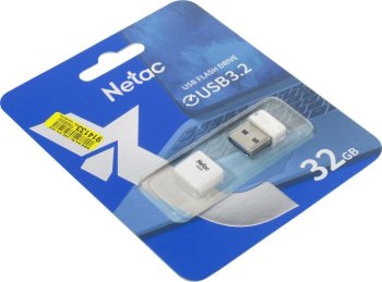 Накопитель USB Netac <NT03U116N-032G-32WH> USB3.2 Flash Drive 32Gb (RTL)