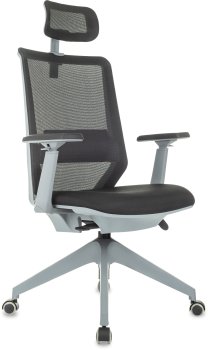 Кресло руководителя Бюрократ MC-G611NL-H черный Elastic-102 с подголов. крестов.4-луч. пластик пластик серый