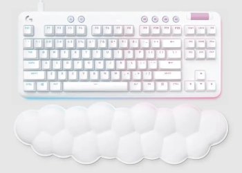 Клавиатура Logitech G G713 Aurora (с гравировкой) GL Tactile Brown проводная механическая игровая, русская раскладка, белая