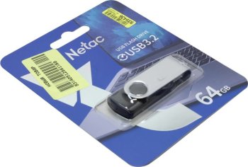 Накопитель USB Netac U505 USB3.0 Flash Drive 64GB [NT03U505N-064G-32BK], ABS+Metal housing NETAC