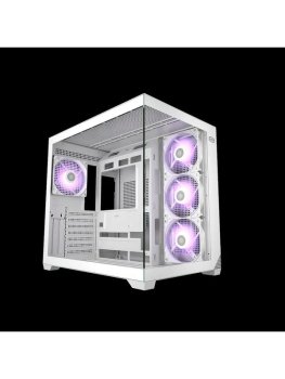 Корпус без блока питания/ Case PCCooler C3T700 ARGB WH, Midi-Tower, TG, 4x120mm ARGB, 1xUSB-A 3.0 + 1xUSB-A 2.0 + 1xUSB-C, ATX, mATX, mITX White