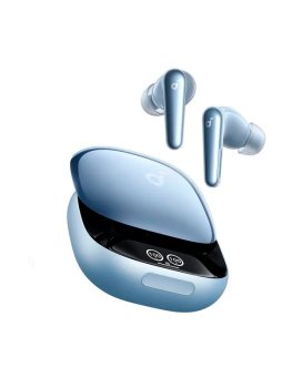 Наушники с микрофоном Soundcore Liberty 4 pro наушники беспроводные, голубой гл.