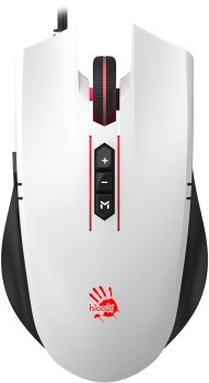 Мышь A4Tech Bloody ES7 белый оптическая 6000dpi USB 8but (ES7 PANDA WHITE)