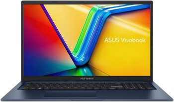 Ноутбук Asus Vivobook 17 X1704VA-AU853 Core 5 120U 16Gb SSD512Gb Intel Graphics 17.3" IPS FHD (1920x1080) без ОС blue WiFi BT Cam (90NB13X2-M00AT0)