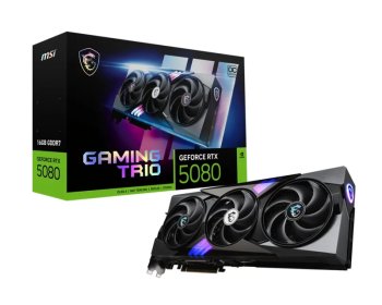 Видеокарта MSI GeForce RTX 5080 GAMING TRIO OC 16 ГБ (RTX 5080 16G GAMING TRIO OC)