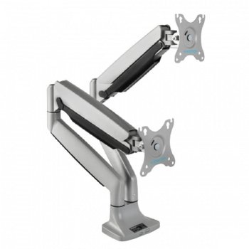 Кронштейн для мониторов ЖК Kromax OFFICE-22 серебристый 17"-35" макс.15кг настольный поворот и наклон