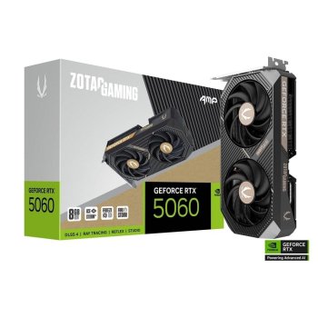Видеокарта Zotac RTX5060 AMP 8GB GDDR7 128bit 3xDP HDMI 2FAN MEDIUM PACK