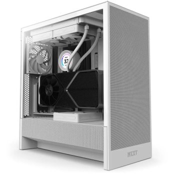 Корпус NZXT H5 Flow (2024), белый (CC-H52FW-01)