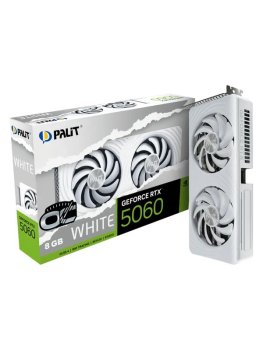 Видеокарта Palit PCIE16 RTX5060 8GB PA-RTX5060 WHITE OC 8GB NE75060U19P1-GB2063M