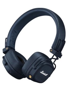 Наушники с микрофоном Marshall Major V 3.5 мм Беспроводные полноразмерные наушники, полуночно-синие