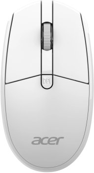 Мышь беспроводная Acer OMR408 белый, 1600 dpi, радиоканал, USB, кнопки - 4