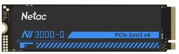 Твердотельный накопитель (SSD) Netac NV3000 512Gb [NT01NV3000Q-512-E4X] M.2 2280, PCI-E 3.0 x4, 3D NAND, 3000/1200MBs, NVMe, heatsink