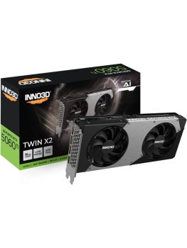Видеокарта INNO3D RTX5060Ti TWIN X2 16GB GDDR7 128bit 3xDP HDMI 2FAN RTL
