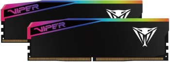 Оперативная память Patriot Memory Viper Elite 5 Ultra RGB RTL Gaming VEUR564G6028K DDR5 2x32GB 6000MHz PC5-48000 CL28 DIMM 288-pin 1.4В kit single ran