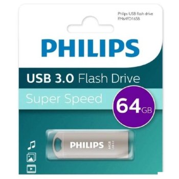 Накопитель USB R/W 64GB PHILIPS IRON 3.0 64GB, USB 3.0