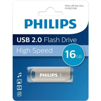 Накопитель USB R/W 16GB PHILIPS IRON 2.0 16GB, USB 2.0