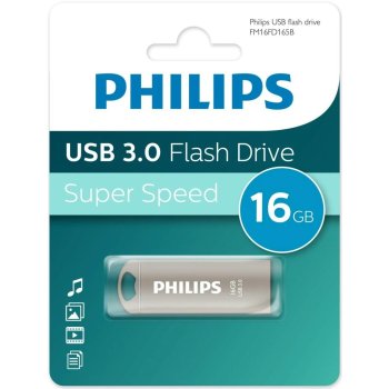 Накопитель USB R/W 16GB PHILIPS IRON 3.0 16GB, USB 3.0
