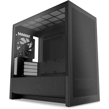 Корпус без блока питания/ Case NZXT H3 Flow (2025), Midi-Tower, TG, 1x120mm, 1xUSB-A 3.2 + 1xUSB-C 3.2, mATX, mITX Black
