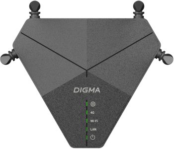 Маршрутизатор Digma DWR-N302LTE N300 10/100BASE-TX/3G/4G cat. 4 черный