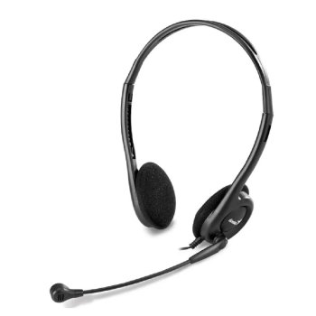 Наушники с микрофоном проводная Genius HS-200C + Single Jack Cable