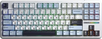 Клавиатура AULA F87 PRO Leobog Greywood V3 беспроводная механическая игровая, русская раскладка, разноцветная