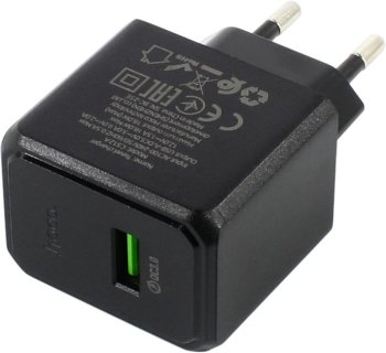 Зарядка USB-устройств Hoco CS1.2A Black <603683> USB (Вых.DC5/9/12V, 18W, USB, кабель USB-C)
