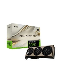 Видеокарта MSI GeForce RTX 5080 INSPIRE 3X 16 ГБ (RTX 5080 16G INSPIRE 3X)