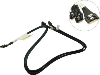 <L285SL011-SD-R> Кабель SFF-8654 (x8) --> 2xSFF-8654 (x4)