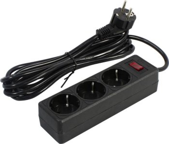 Сетевой фильтр [NEW] 5bites <SP3B-530> Black <3м> ( 3 розетки )