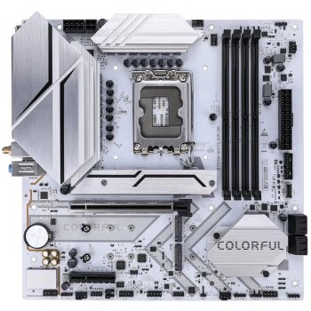 Материнская плата Colorful BATTLE-AX B760M-WHITE WIFI D5 V20 INTEL B760 LGA 1700 DDR5