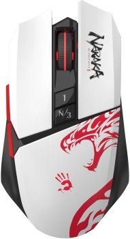 Мышь беспроводная A4Tech Bloody R36 Ultra черный/белый/красный оптическая 12000dpi USB 7but (R36 ULTRA NARAKA USB)