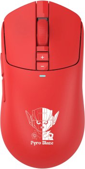 Мышь беспроводная A4Tech Bloody R72 Pro красный/белый/рисунок оптическая 26000dpi USB-C 7but (R72 PRO PYRO BLAZE)
