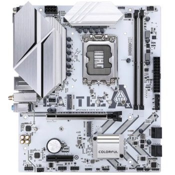 Материнская плата Colorful BATTLE-AX B760M-G WHITE WIFI D5 V20A INTEL B760 LGA 1700 DDR5
