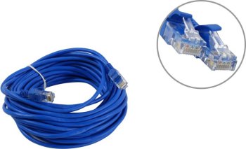 Кабель UTP Cablexpert <PP12-10M/B> Patch Cord UTP кат.5e, 10м, синий