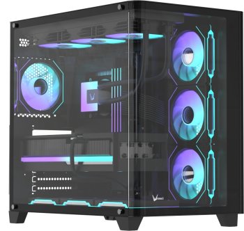 Корпус AeroCool / Formula Crystal U2 Floe черный без БП ATX 1xUSB2.0 1xUSB3.0 1xUSB3.1 audio bott PSU