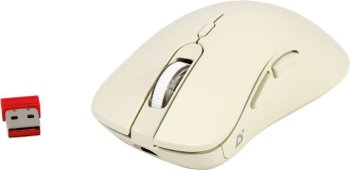Мышь беспроводная Defender Dana MB-266 светло-серый, 3200 dpi, радиоканал, Bluetooth, USB, кнопки - 6