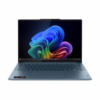 Ноутбук Lenovo Yoga Pro 7 14AKP10 Ryzen AI 7 350 32Gb SSD1Tb AMD Radeon 860M 14.5" OLED 3K (2944x1840) без ОС turquoise WiFi BT Cam (83KG0013RK)