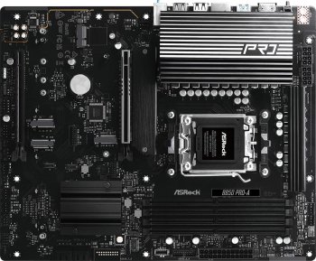 Материнская плата ASRock B850 Pro-A, AM5, AMD B850, 4xDDR5, 4xSATA, 4xM.2, 1xPCIe 5.0 x16, 1xPCIe 4.0 x4, 1xHDMI, 1xUSB-C, 1x2.5Gb LAN, 1xUSB-C 10Gbps