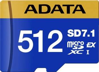 Карта памяти microSD 512GB A-DATA Premier Extreme microSDXC SD7.1 Express card Class 10 UHS-I U3 V30S 800/700 MB/s