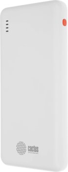 Портативный аккумулятор Cactus CS-PBFSBA-10000 10000mAh 4.5A USB-A/2xUSB-C белый