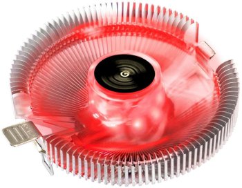 Вентилятор ExeGate <EX286226RUS> Wizard EE91-PWM.RED (4пин, 775/115x/1200/1700/AM4-FM2, 11-24дБ, 800-2400об/мин, Al)