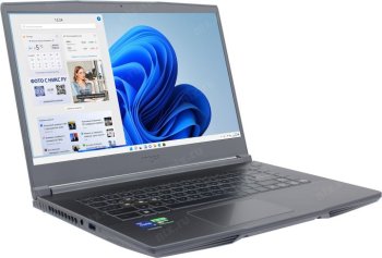 Ноутбук MSI Thin 15 B13VE-3023US Core i5 13420H 16Gb SSD512Gb NVIDIA GeForce RTX4050 6Gb 15.6" IPS FHD (1920x1080) Windows 11 Home Multi Language grey