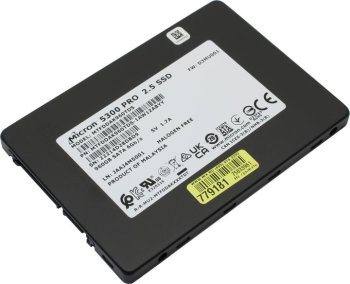 Накопитель SSD [NEW] SSD 960 Gb SATA 6Gb/s Micron 5300 PRO <MTFDDAK960TDS-1AW1ZABYY>2.5" 3D TLC