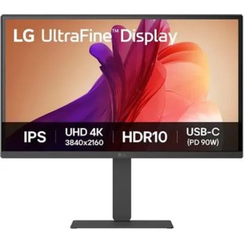 Монитор LG 27" UltraFine 27U730A-B черный IPS LED 5ms 16:9 HDMI M/M матовая HAS 1000:1 300cd 178гр/178гр 3840x2160 60Hz DP 4K USB 7.7кг